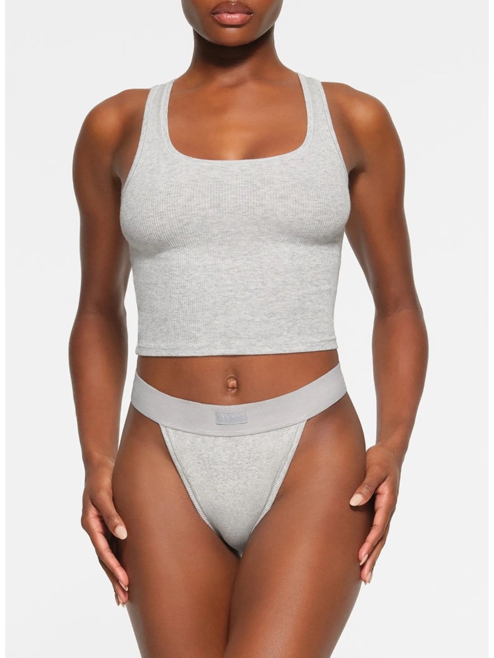 Stretch Cotton Rib Tank - XL